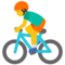 Man Biking emoji on Google